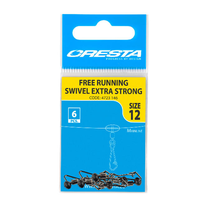 Vartej cu Agrafa si Margea Culisanta Cresta Free Running Swivel Extra Strong 6buc/plic