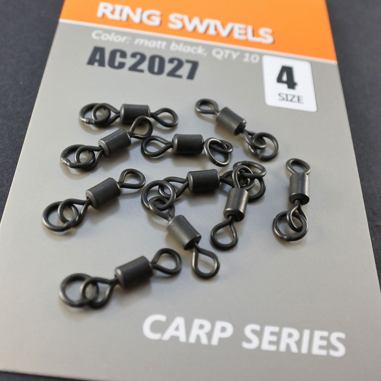 Vartej cu Anou Orange Ring Swivels No.4, 10buc/pac