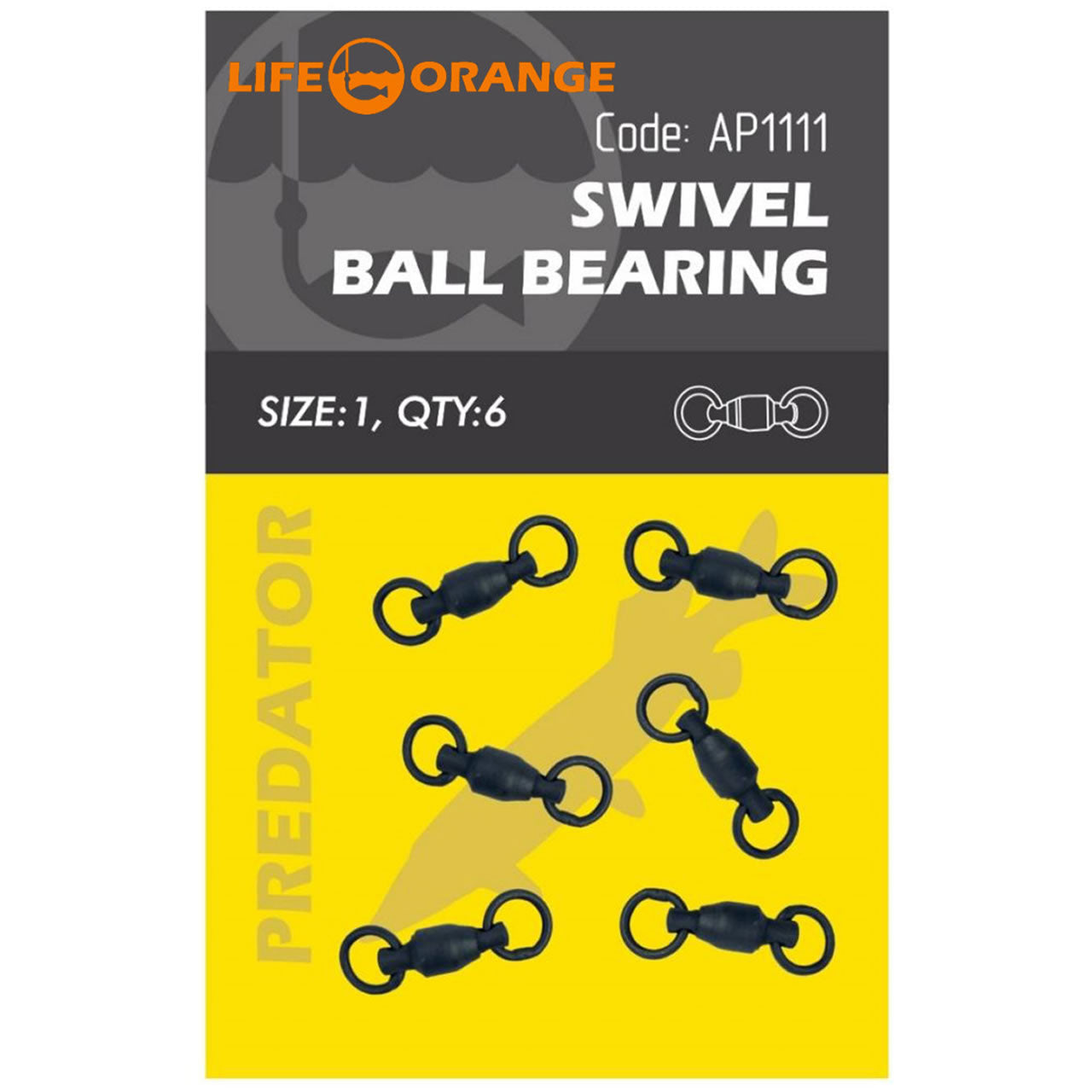 Vartej cu Rulment Orange No.2, 6buc/pac