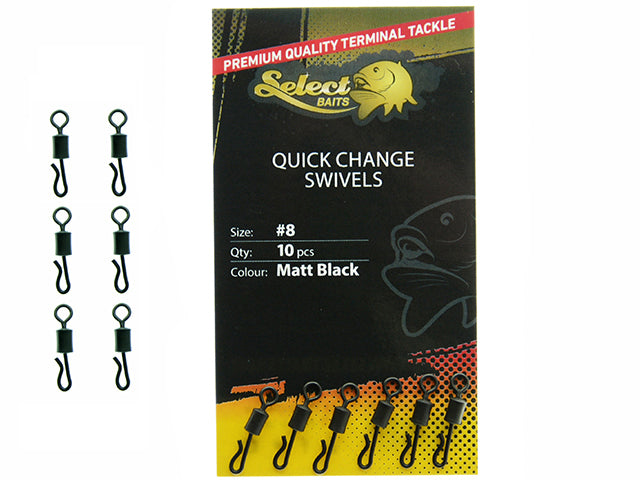 Vartejuri cu agrafa rapida Select Baits Quick Change Swivels nr.8