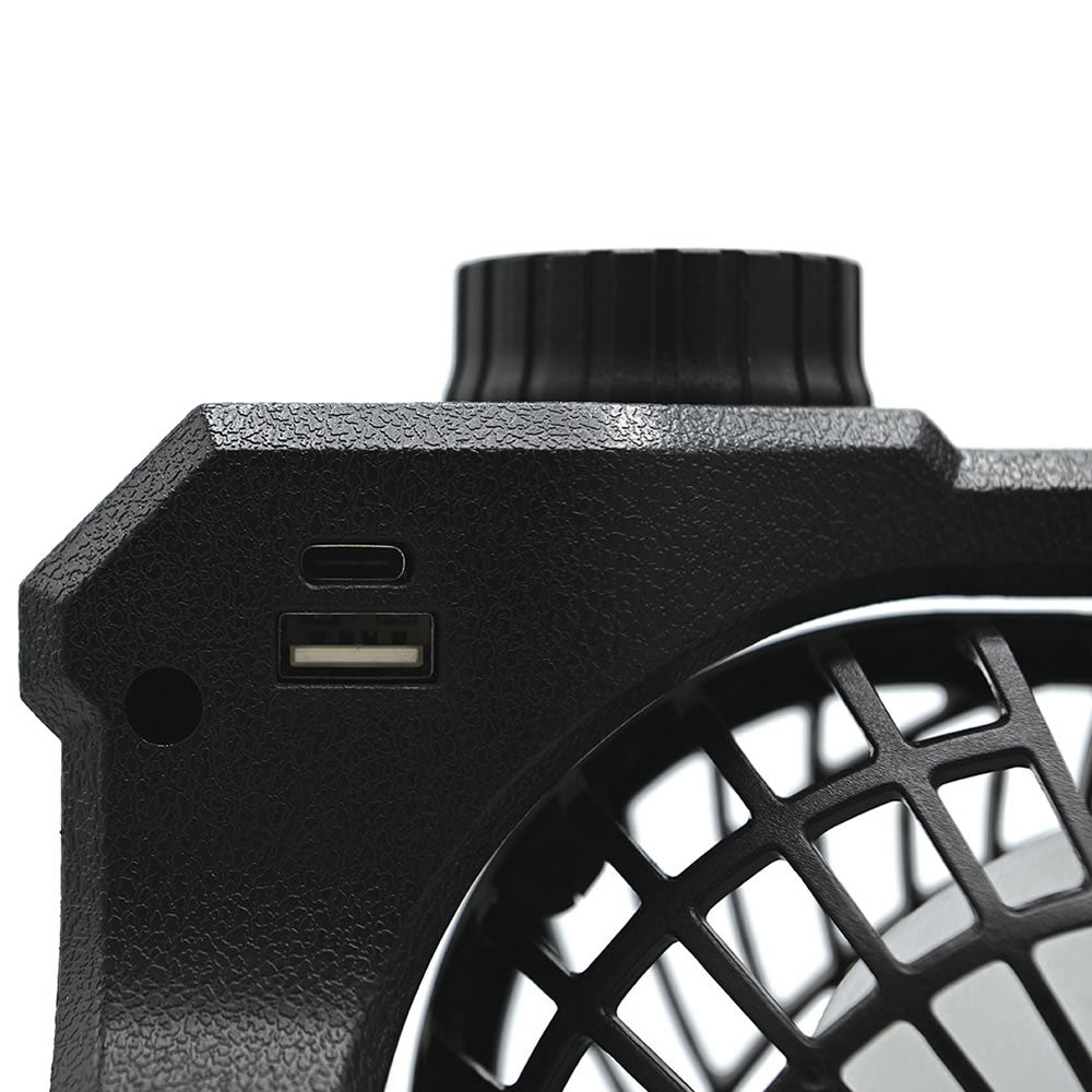 Ventilator Portabil + Baterie Externa Wolf Voltair Portable Fan &amp; Powerbank, Black