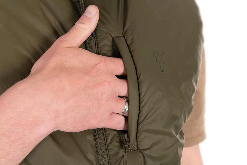 Vesta FOX Olive Quilted 100 Gilet, Kaki
