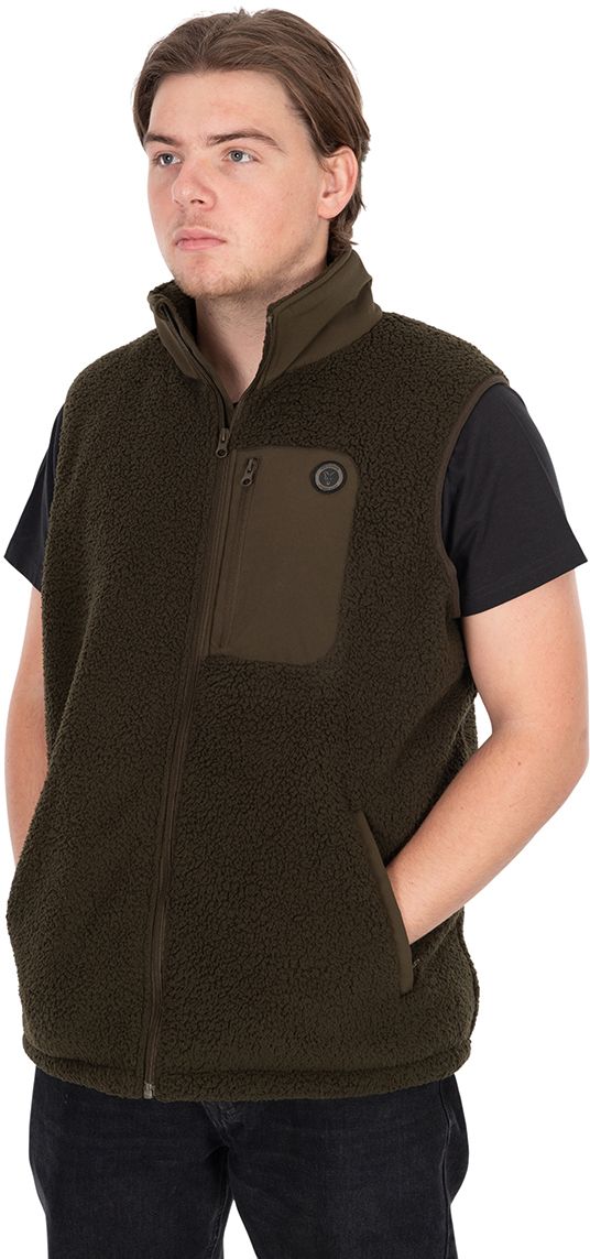 Vesta FOX Olive Sherpa Hybrid Gilet