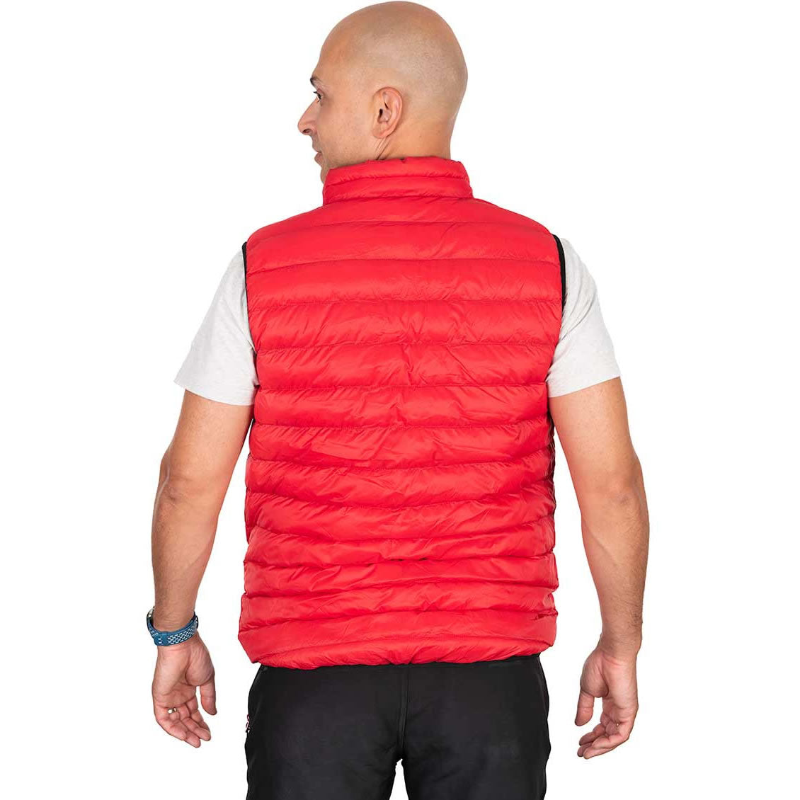 Vesta FOX RAGE Pro Series Reversible Lightweight Quilted Gilet, Black / Rage Red