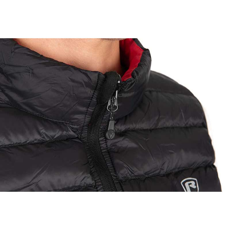 Vesta FOX RAGE Pro Series Reversible Lightweight Quilted Gilet, Black / Rage Red