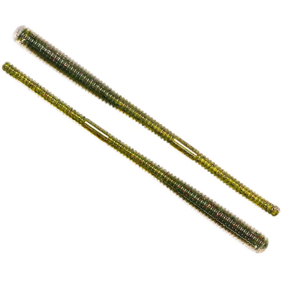 Vierme LIVE TARGET Finesse Worm, Green / Red, 11.4cm, 11.4g, 10buc/pac