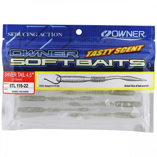 Vierme Owner Shiver Tail 115mm 22 Smokey Hologram
