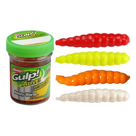 Viermi Artificiali Berkley Gulp Alive Honey Worms 2.5cm, 25buc