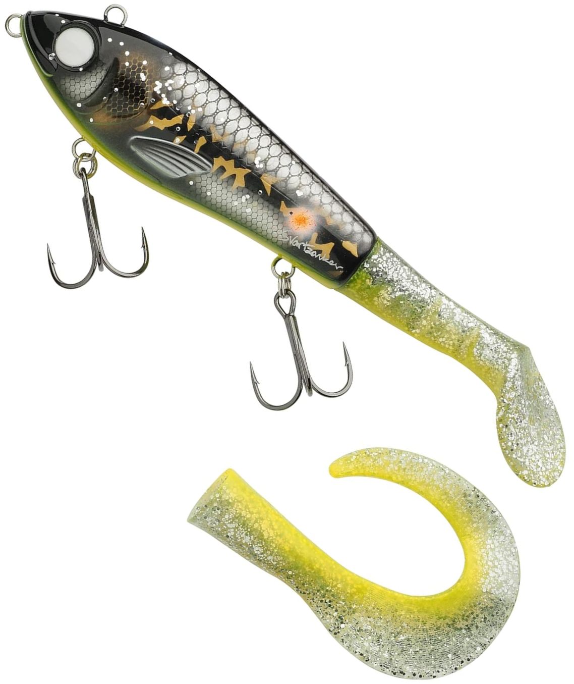 Vobler Abu Garcia Svartzonker McHybrid Ghost Walleye