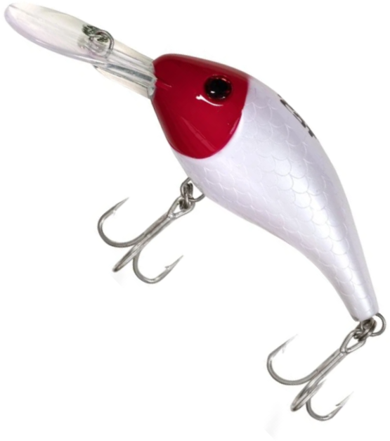 Vobler Black Cat Cranker Sinking, Yellow, Red Head, 50g, 16cm, 1buc/pac