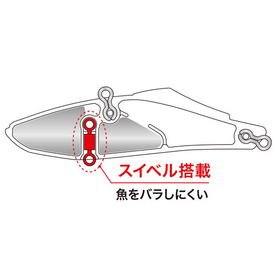 Vobler DUO Bay Ruf Tide Vib 70, CPA3512 Inakko Lime Chart, 7cm, 15.5g