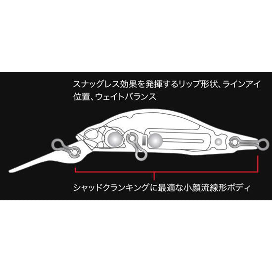Vobler DUO Realis Shad 57MR SP, CSA3378 Inakko Chart, 5.7cm, 4.8g
