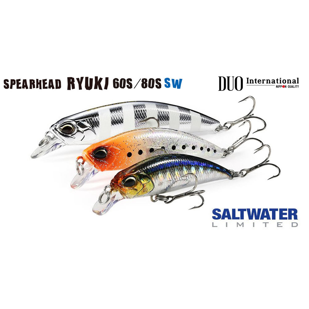 Vobler DUO Spearhead Ryuki 60SW, 6cm/6.5g, Black Back GB, 1buc/pac