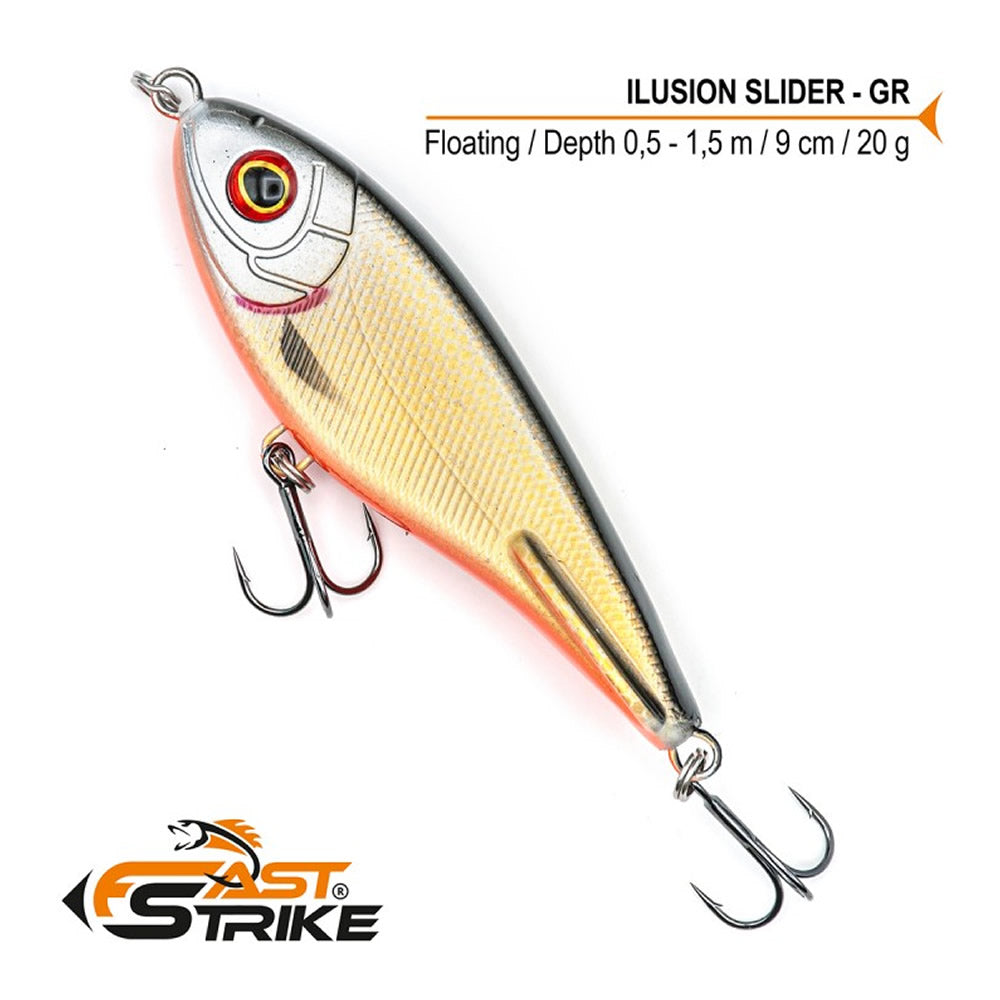 Vobler FAST STRIKE Ilusion Slider 9cm Culoare GR 1buc/pac