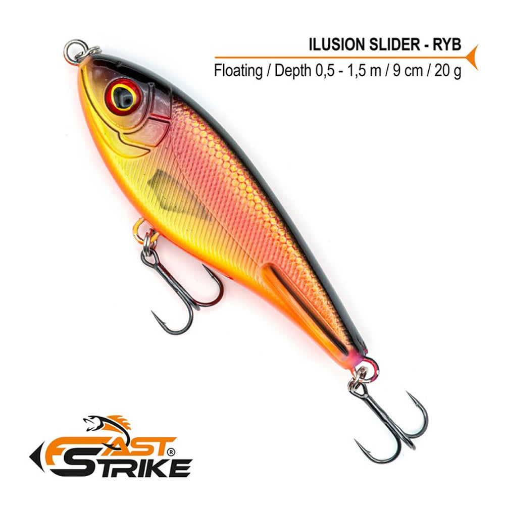 Vobler FAST STRIKE Ilusion Slider 9cm Culoare RYB 1buc/pac