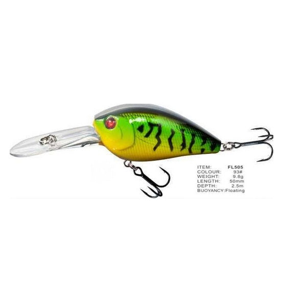 Vobler FL FL505 Floating 50mm 9.8g Depth 2.5m Colour 93