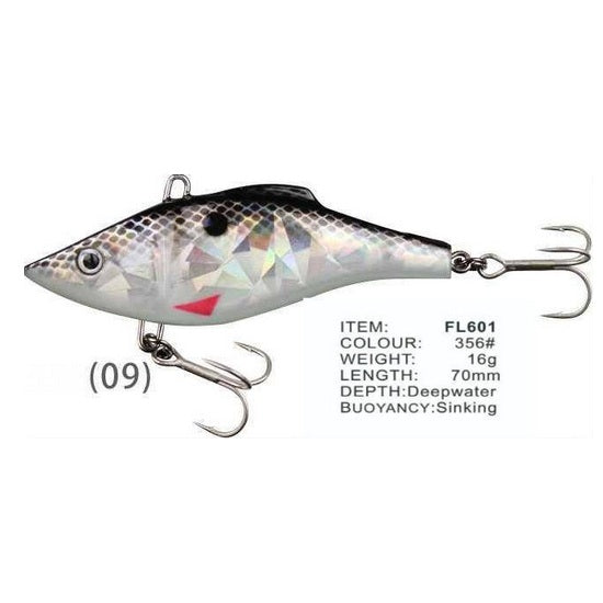 Vobler FL FL601 Sinking 70mm 16.0g Depth Deepwater Colour 356