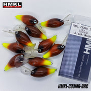 Vobler HMKL Crank 33 MR Suspend BROWN CHARTREUSE 3.3cm 3g 1buc