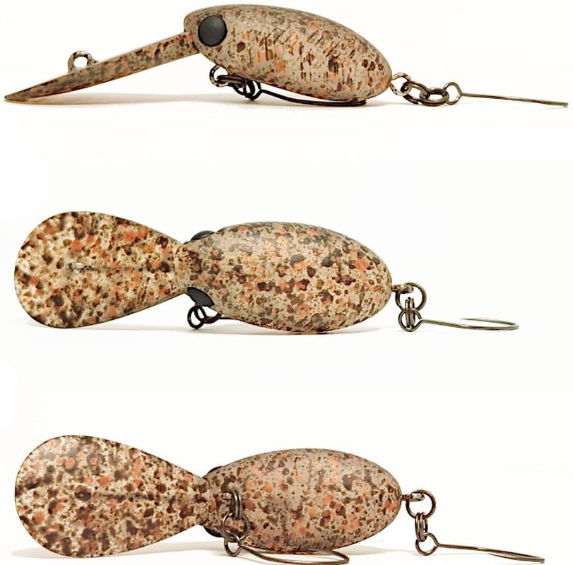 Vobler HMKL Inch Crank Dr, Cruster Brown G, 1.8g, 2.5cm