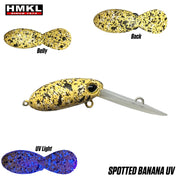 Vobler HMKL Inch Crank MR Custom Painted Spotted Banana UV 2.5cm 1.6g