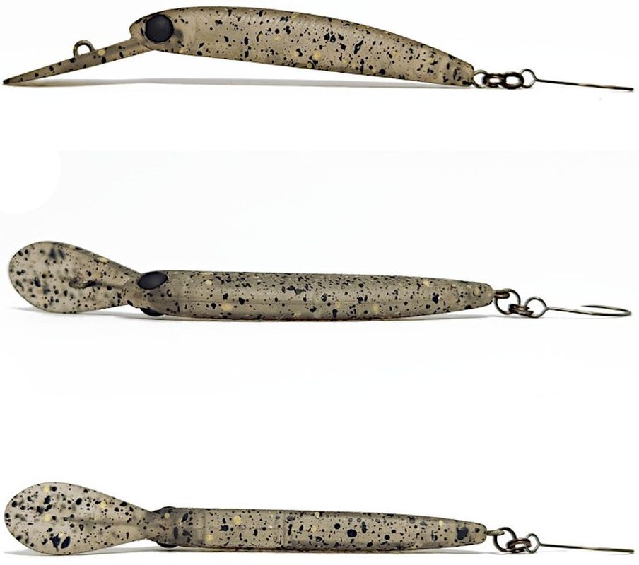 Vobler HMKL Zangger Minnow Floating, Asphal, 1.5g, 5cm