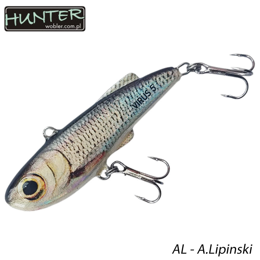 Vobler HUNTER Lipless Virus Culoare AL 5cm 1buc/pac