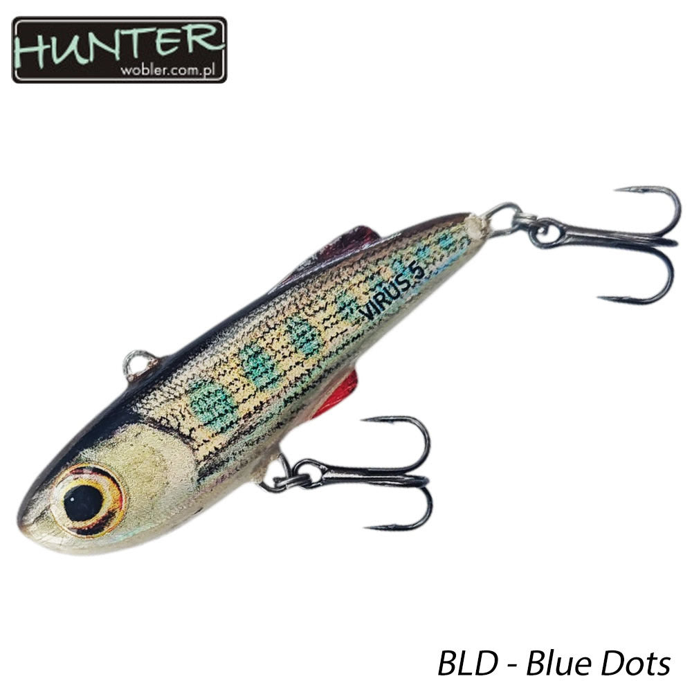 Vobler HUNTER Lipless Virus Culoare BLD 5cm 1buc/pac