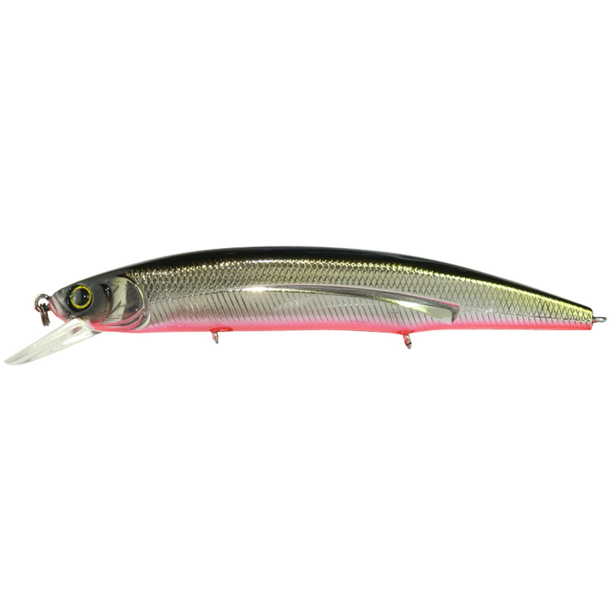 Vobler Hide Up Hu-Minnow 111SP, 251 Black Back Silver, 11cm, 17g
