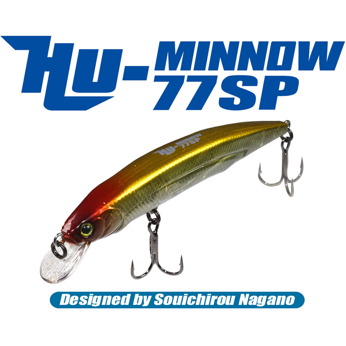 Vobler Hide Up Hu-Minnow 77SP, 247 Tamaranbai Yellow, 7.7cm, 5g