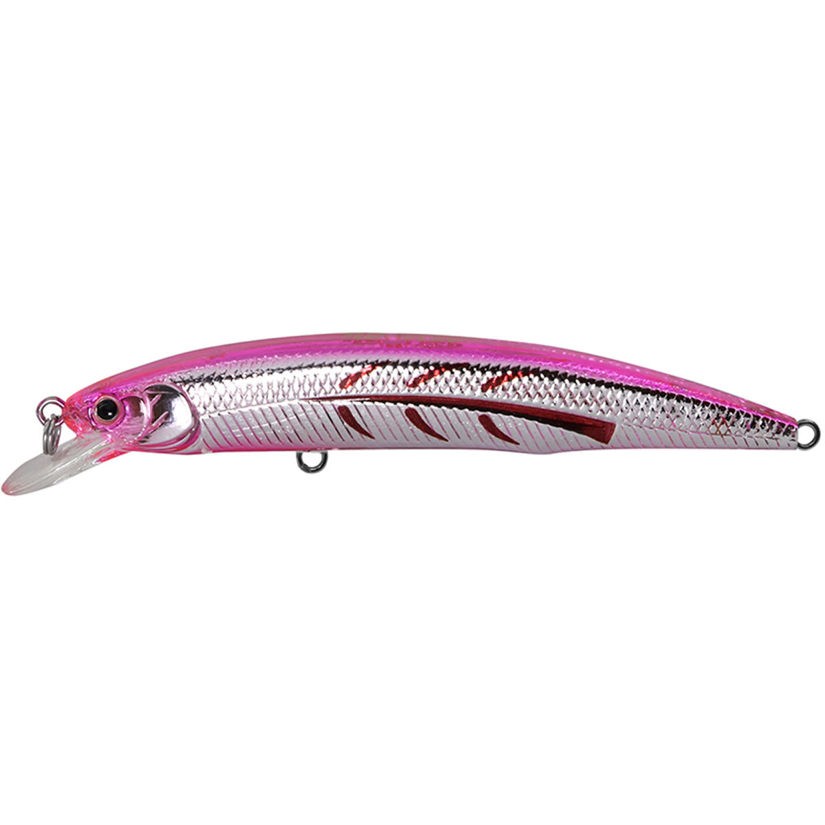 Vobler Hide Up Hu-Minnow 77SP, S-36 Pink Mekki Bait, 7.7cm, 5g