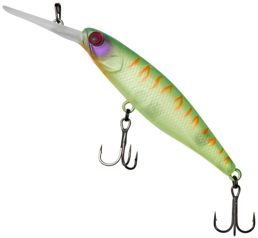 Vobler ILLEX Squirrel DD Floating, Lime Chart Tiger, 6.8g, 6.7cm, 1buc/pac