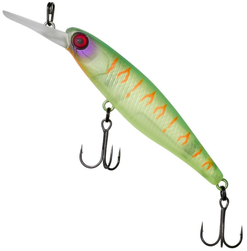 Vobler ILLEX Squirrel Minnow Floating, SP Lime Chart Tiger, 6.1cm, 4.5g, 1buc/pac