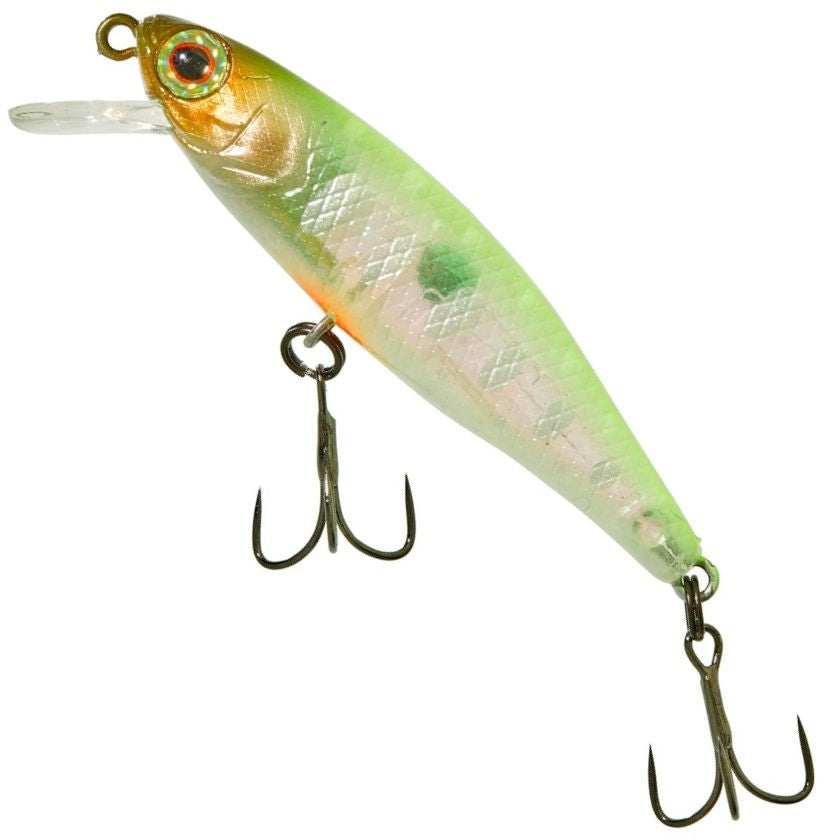 Vobler ILLEX Tiny Fry Suspending Minnow, Chartreuse Back Yamame, 2.7g, 5cm, 1buc/pac