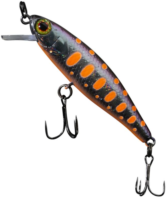 Vobler ILLEX Tiny Fry Suspending Minnow, Motoroil Yamame, 2.7g, 5cm, 1buc/pac