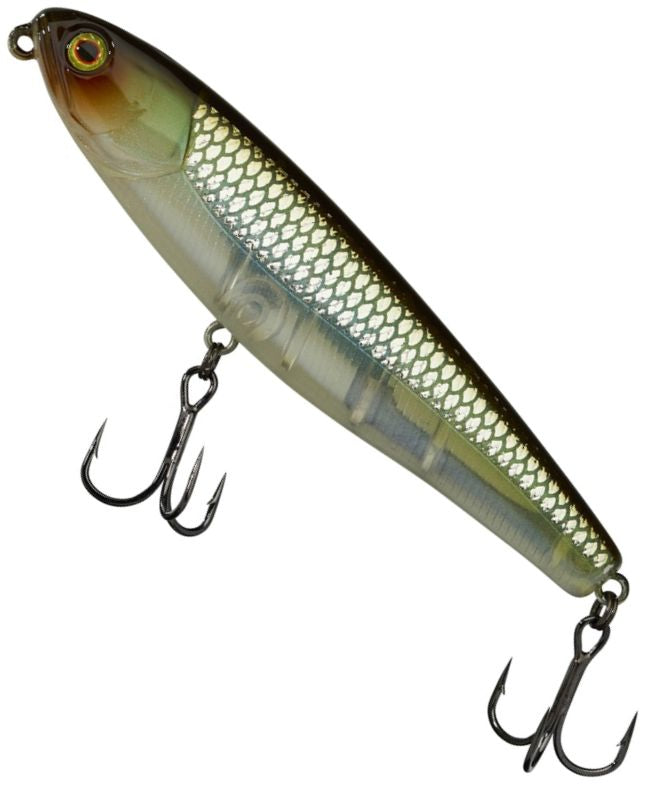 Vobler ILLEX Water Monitor Top Water, Hs Ghost Minnow, 13.5g, 8.5cm, 1buc/pac 