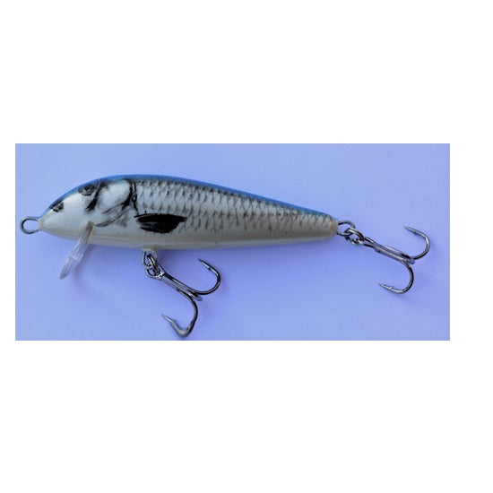 Vobler Kenart Kaiman Sinking 8cm 11gr NRB Natural Roach Blue  1 buc/pac