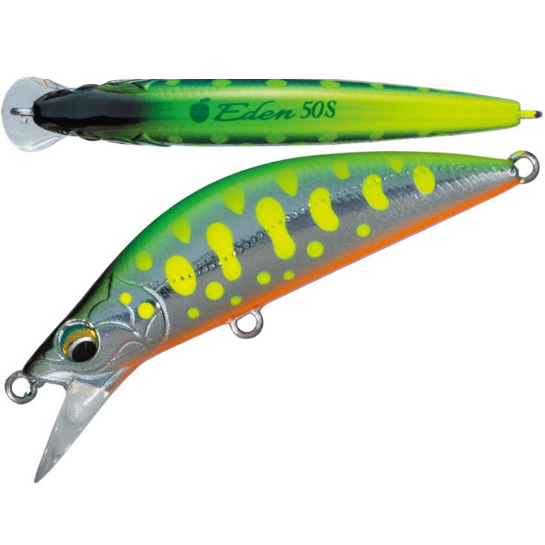 Vobler MAJOR CRAFT Finetail Eden 60H, Lime Chart Yamame, 6cm, 7g
