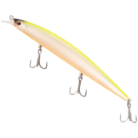 Vobler MUSTAD Gonta Minnow Floating, Ghost Chartreuse, 14cm, 19g