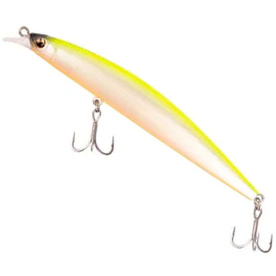 Vobler MUSTAD Gonta Minnow Sinking, Ghost Chartreuse, 11cm, 14g