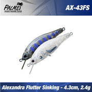 Vobler Palms  Alexandra 4.3CM 2.4GR flutter sinking ax-43fs/c-403