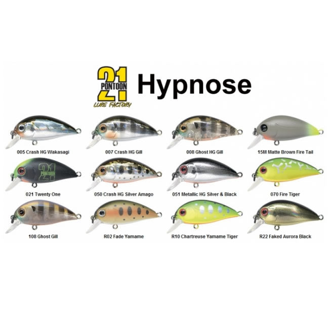 Vobler Pontoon21 Hypnose 38F-SR, Fire Tiger 070 F, 3.8cm, 3.7g, 1buc/pac 