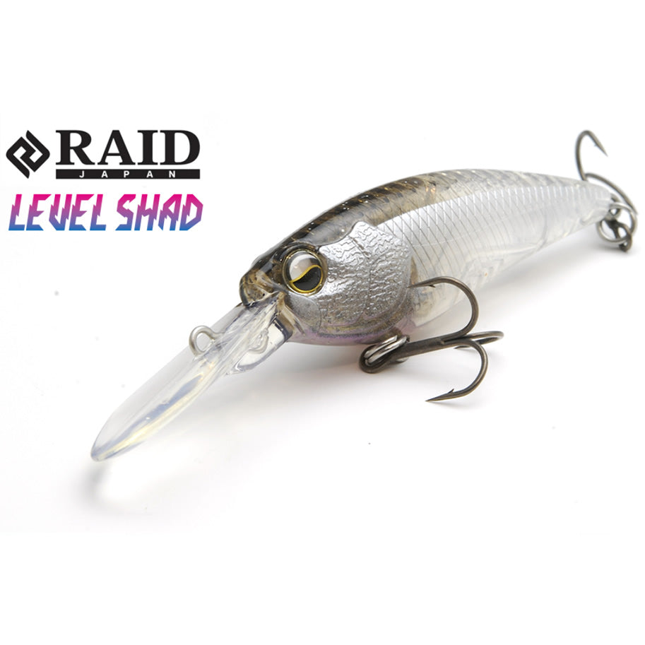 Vobler RAID JAPAN Level Shad, Su 030 Real Ginkuro, 5.3cm, 4.3g