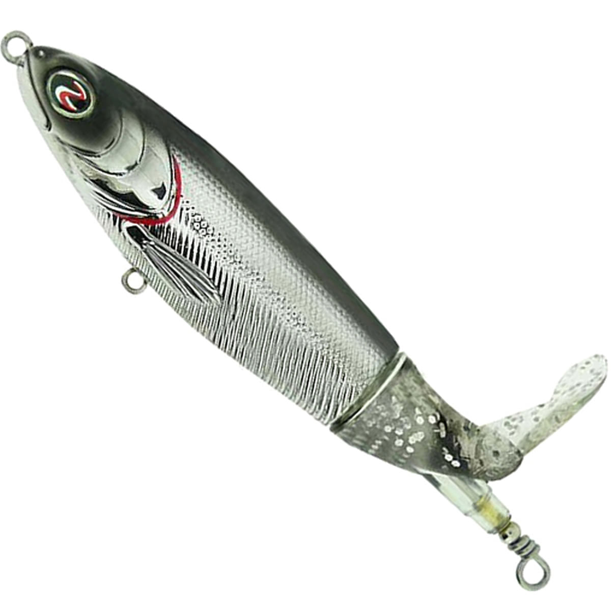 Vobler RIVER2SEA Whopper Plopper Chrome Black 1buc/pac