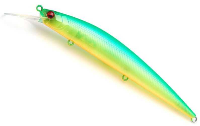 Vobler Raid Level Minnow Plus Floating, 006 Lime Chart, 14g, 12.5cm, 1buc/pac