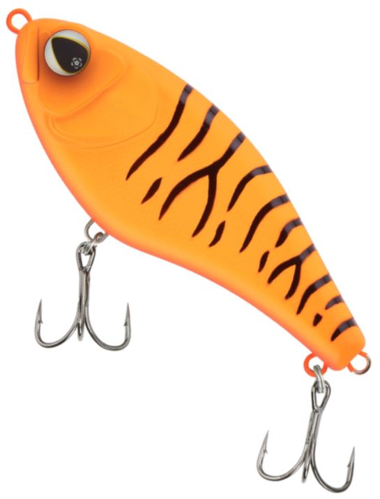 Vobler SAKURA Baffeur Jerk, Orange UV Tiger, 69g, 12.5cm, 1buc/pac