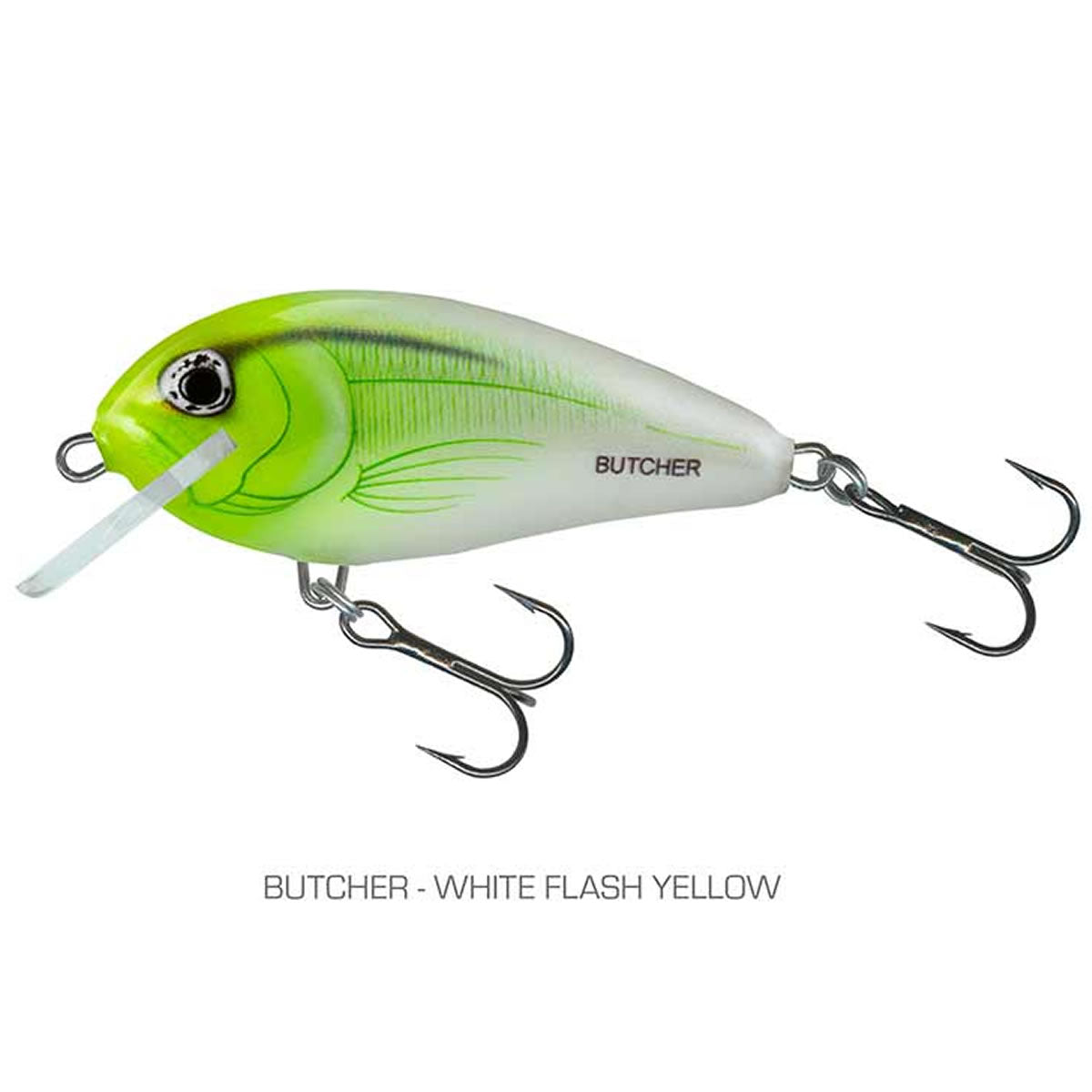 Vobler SALMO New Butcher Colours, 5cm, 7g, White Flash Yellow, Sinking,1buc/pac