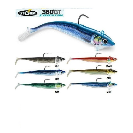  Vobler STORM 360GT COSTAL BISCAY MINOW WEIGHTED SWIMBAIT HOOK (2 naluci armate) - GM