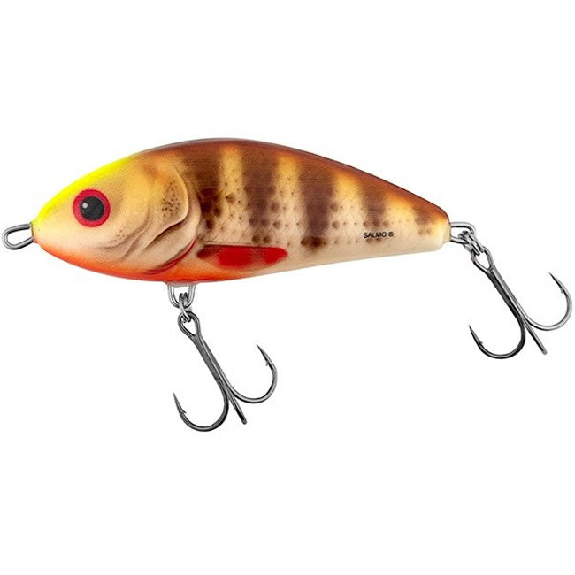 Vobler Salmo Fatso Sinking Spotted Brown Perch, 10cm, 52g