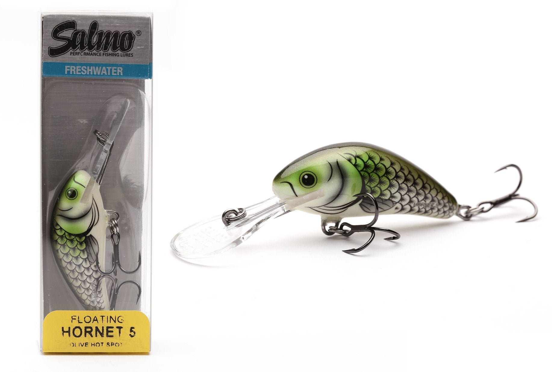Vobler Salmo Hornet Floating Olive Hot Spot