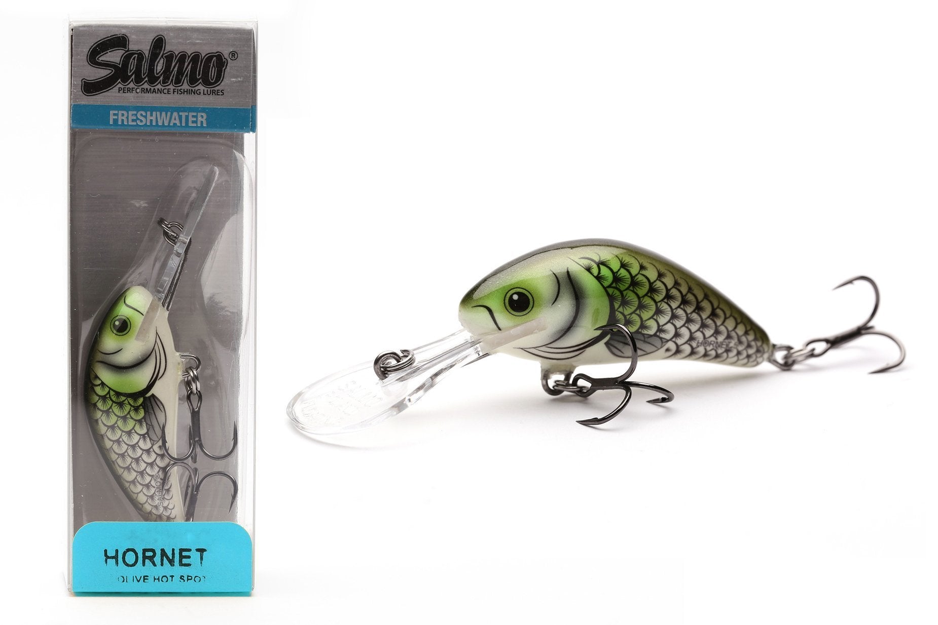 Vobler Salmo Hornet H2S Olive Hot Spot, 2.5cm, 1.5g